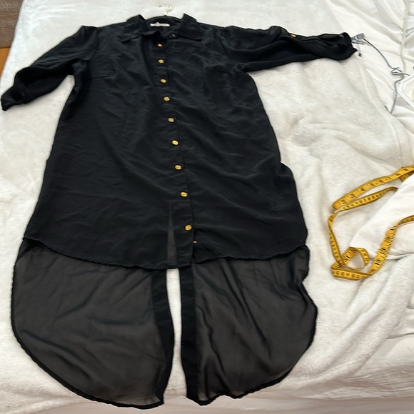 Speed Limit High-low sheer button down dress size 1X - Picture 5 of 8